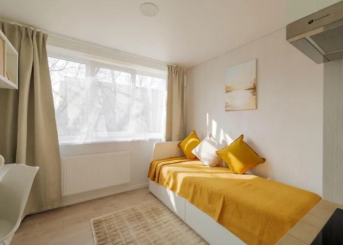 Prie Centro Ramybe Tarp Medziu Apartament